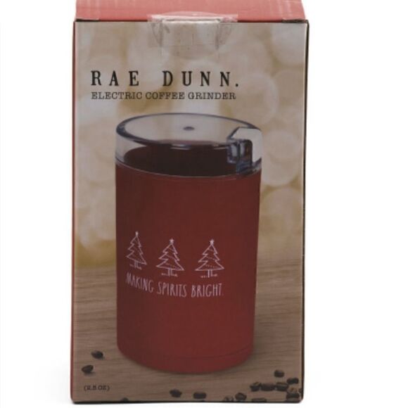Rae Dunn Holiday Making Spirits Bright Coffee Grinder - Picture 2 of 3